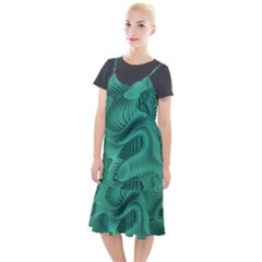 Biscay Green Swirls Camis Fishtail Dress by SpinnyChairDesigns