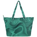 Biscay Green Swirls Full Print Shoulder Bag View2