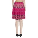 Boho Aztec Stripes Rose Pink Pleated Skirt View2