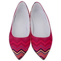 Boho Aztec Stripes Rose Pink Women s Low Heels by SpinnyChairDesigns