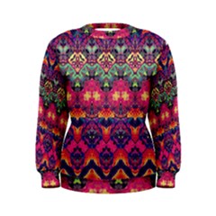 Boho Colorful Pattern Women s Sweatshirt by SpinnyChairDesigns