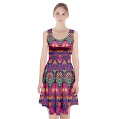 Boho Colorful Pattern Racerback Midi Dress by SpinnyChairDesigns