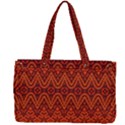 Boho Rust Orange Brown Pattern Canvas Work Bag View2