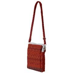 Boho Rust Orange Brown Pattern Multi Function Travel Bag