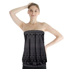 Boho Black Diamonds Strapless Top by SpinnyChairDesigns