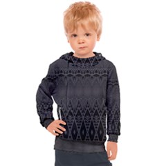 Boho Black Diamonds Kids  Hooded Pullover by SpinnyChairDesigns