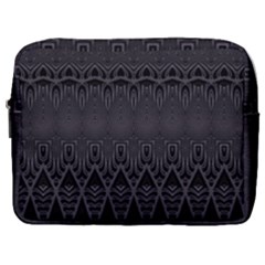 Boho Black Diamonds Make Up Pouch (large) by SpinnyChairDesigns