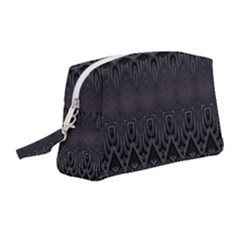 Boho Black Diamonds Wristlet Pouch Bag (medium) by SpinnyChairDesigns