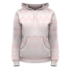 Boho Pastel Pink Pattern Women s Pullover Hoodie