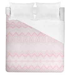 Boho Pastel Pink Pattern Duvet Cover (queen Size) by SpinnyChairDesigns