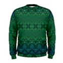 Boho Emerald Green and Blue  Men s Sweatshirt View1