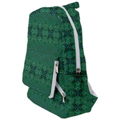 Boho Emerald Green And Blue  Travelers  Backpack by SpinnyChairDesigns