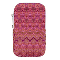 Boho Pink Pattern Waist Pouch (small) by SpinnyChairDesigns