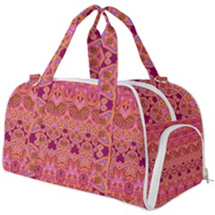 Boho Pink Pattern Burner Gym Duffel Bag