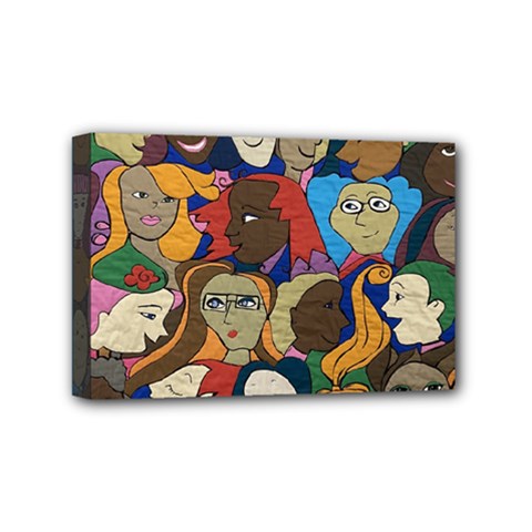 Sisters2020 Mini Canvas 6  X 4  (stretched) by Kritter