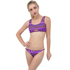 Boho Magenta Pattern The Little Details Bikini Set by SpinnyChairDesigns