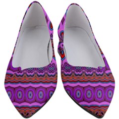 Boho Magenta Pattern Women s Block Heels  by SpinnyChairDesigns