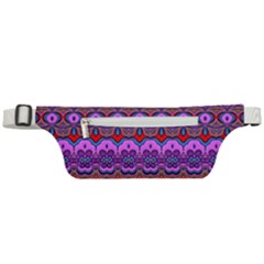 Boho Magenta Pattern Active Waist Bag by SpinnyChairDesigns