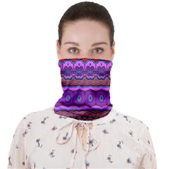 Boho Magenta Pattern Face Covering Bandana (adult) by SpinnyChairDesigns