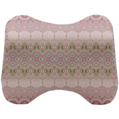 Boho Pastel Spring Floral Pink Head Support Cushion