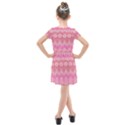 Boho Pink Floral Pattern Kids  Cross Web Dress View2