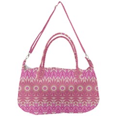 Boho Pink Floral Pattern Removal Strap Handbag by SpinnyChairDesigns