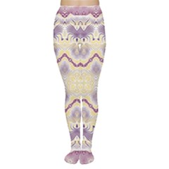 Boho Violet Yellow Tights by SpinnyChairDesigns