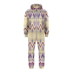 Boho Violet Yellow Hooded Jumpsuit (kids) by SpinnyChairDesigns