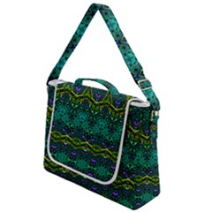 Boho Emerald Green Box Up Messenger Bag by SpinnyChairDesigns