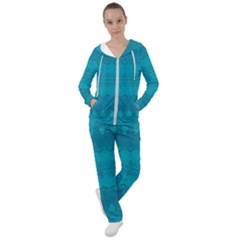 Boho Teal Pattern Women s Tracksuit by SpinnyChairDesigns