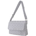 Boho White Wedding Lace Pattern Full Print Messenger Bag (S) View1