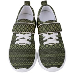 Boho Sage Green Black Women s Velcro Strap Shoes by SpinnyChairDesigns