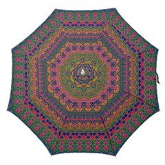 Boho Colorful Pattern Straight Umbrellas by SpinnyChairDesigns