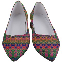 Boho Colorful Pattern Women s Block Heels  by SpinnyChairDesigns