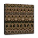 Boho Green Brown Pattern Mini Canvas 8  x 8  (Stretched) View1