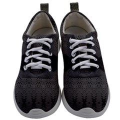 Boho Black Grey Pattern Mens Athletic Shoes by SpinnyChairDesigns