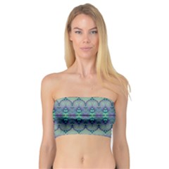 Boho Purple Teal Bandeau Top by SpinnyChairDesigns