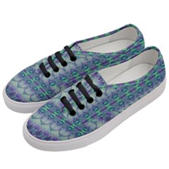 Boho Purple Teal Women s Classic Low Top Sneakers by SpinnyChairDesigns