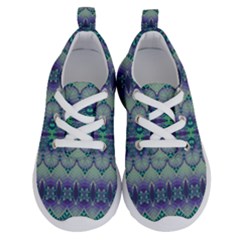 Boho Purple Teal Running Shoes by SpinnyChairDesigns