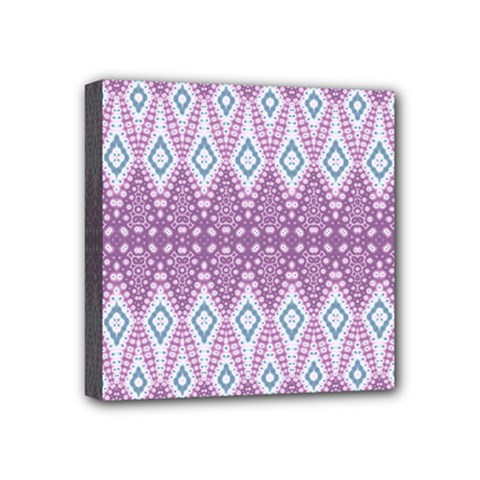 Boho Violet Purple Mini Canvas 4  x 4  (Stretched)