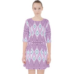 Boho Violet Purple Pocket Dress