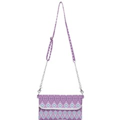 Boho Violet Purple Mini Crossbody Handbag