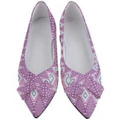 Boho Violet Purple Women s Bow Heels