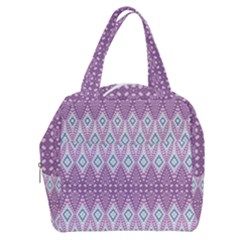 Boho Violet Purple Boxy Hand Bag by SpinnyChairDesigns
