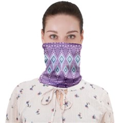 Boho Violet Purple Face Covering Bandana (Adult)
