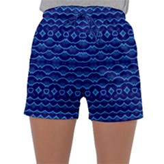 Cobalt Blue  Sleepwear Shorts by SpinnyChairDesigns