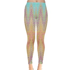 Boho Pastel Colors Leggings  by SpinnyChairDesigns