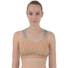 Boho Pastel Colors Back Weave Sports Bra by SpinnyChairDesigns