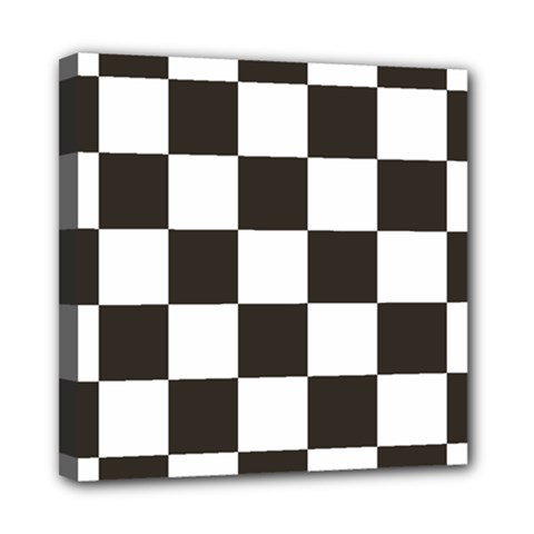 Chequered Flag Mini Canvas 8  X 8  (stretched) by abbeyz71