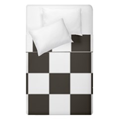 Chequered Flag Duvet Cover Double Side (single Size) by abbeyz71